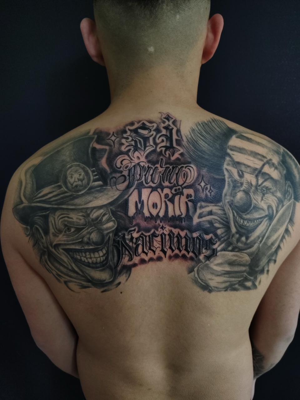 Payasos estilo chicano con lettering